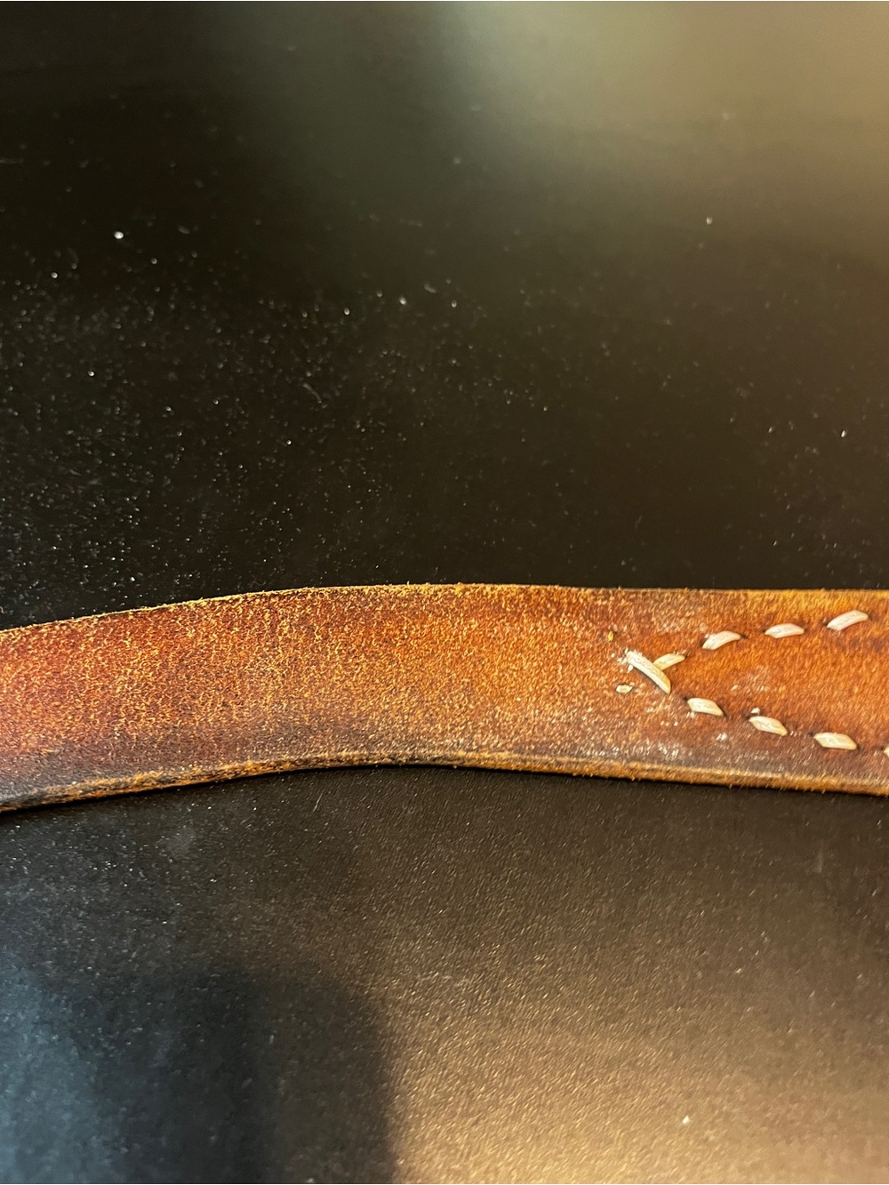 Vintage Personalized Brown Leather belt Name - "JACK" - Picture 6 of 15